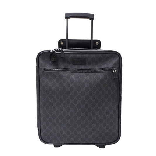 GUCCI グッチ キャリーバッグ GGスプリーム ブラック 170668 GGスプリームキャンバス メンズ 【中古】