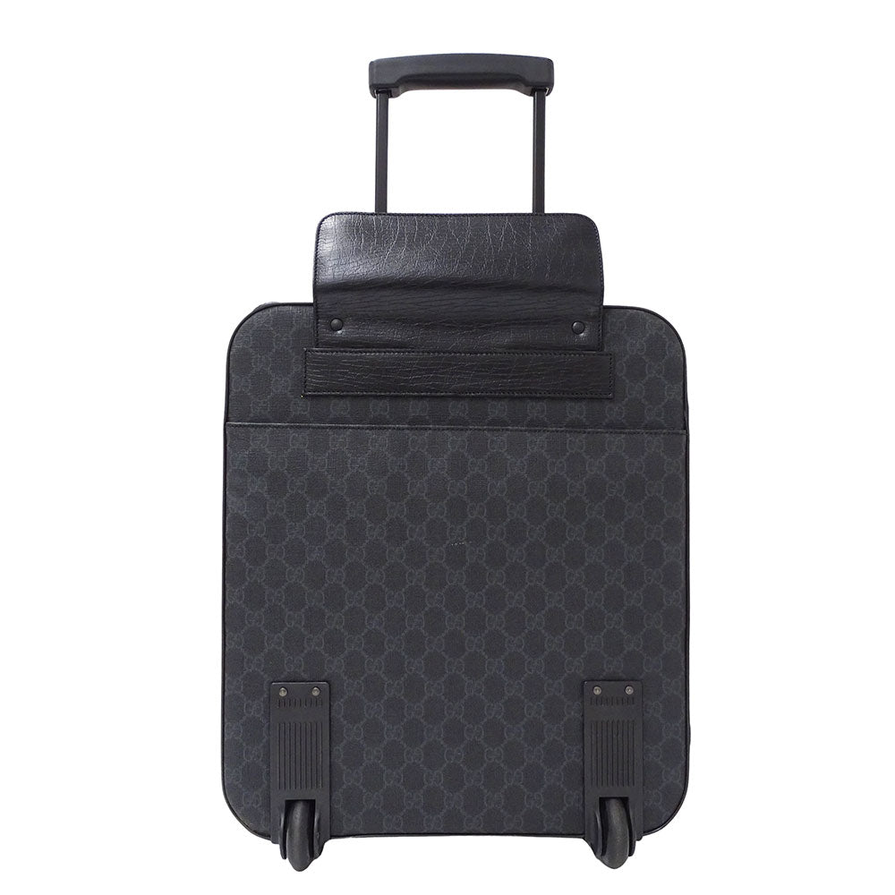 GUCCI グッチ キャリーバッグ GGスプリーム ブラック 170668 GGスプリームキャンバス メンズ 【中古】