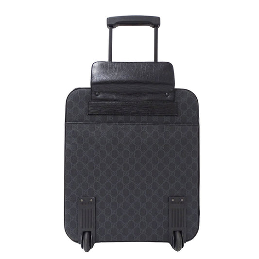 GUCCI グッチ キャリーバッグ GGスプリーム ブラック 170668 GGスプリームキャンバス メンズ 【中古】