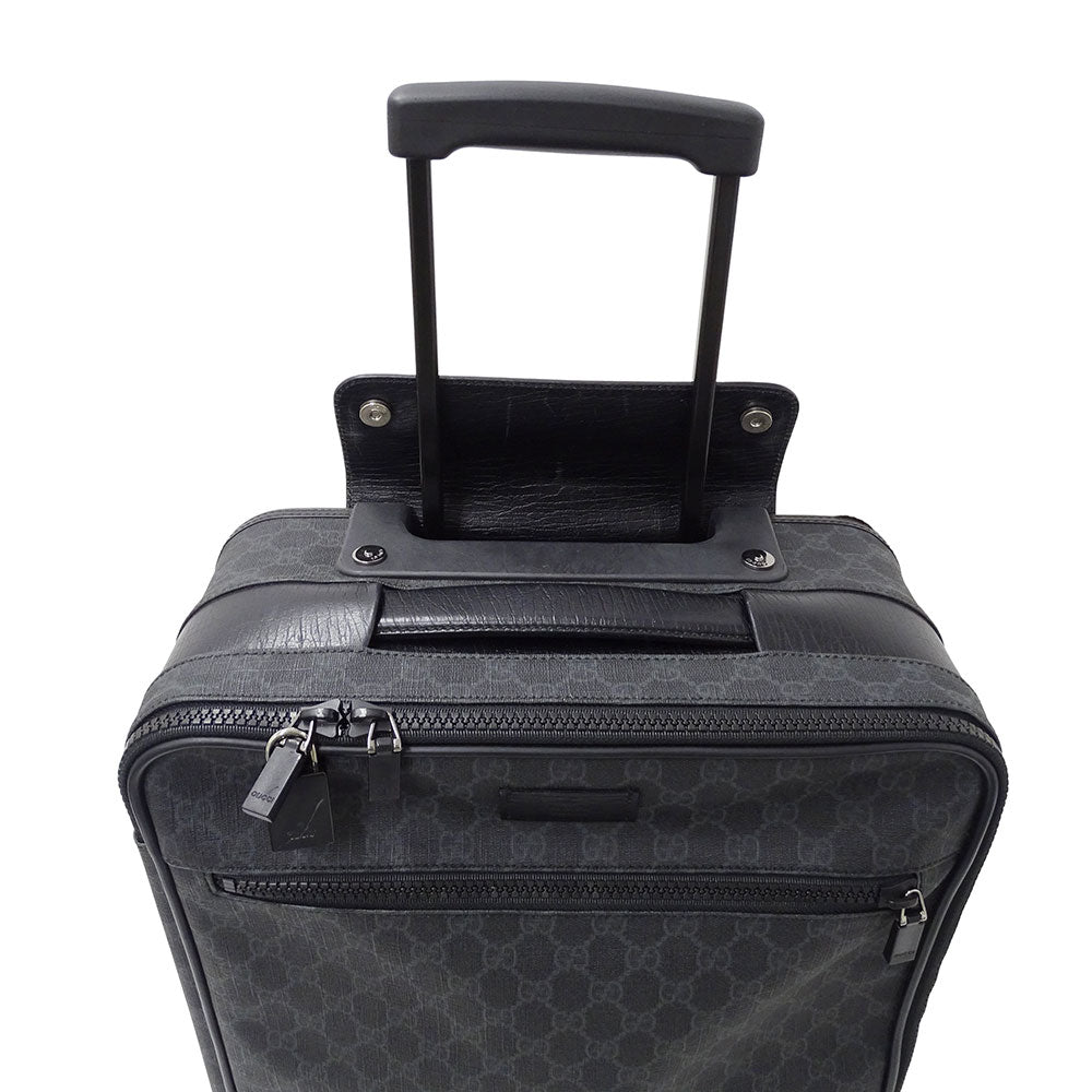 GUCCI グッチ キャリーバッグ GGスプリーム ブラック 170668 GGスプリームキャンバス メンズ 【中古】