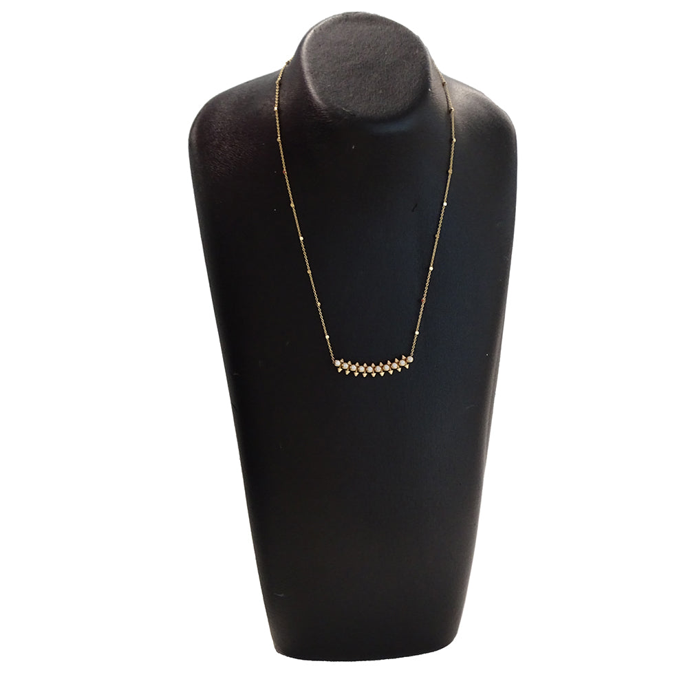 Cartier カルティエ クラッシュ ドゥ カルティエ ネックレス 750PG ピンクゴールド ダイヤモンド レディース 磨き済み 【中古】