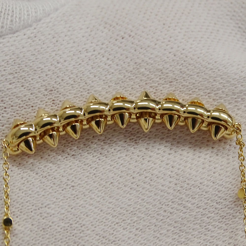 Cartier カルティエ クラッシュ ドゥ カルティエ ネックレス 750PG ピンクゴールド ダイヤモンド レディース 磨き済み 【中古】