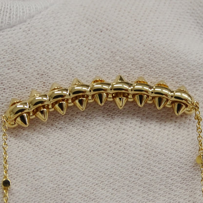 Cartier カルティエ クラッシュ ドゥ カルティエ ネックレス 750PG ピンクゴールド ダイヤモンド レディース 磨き済み 【中古】