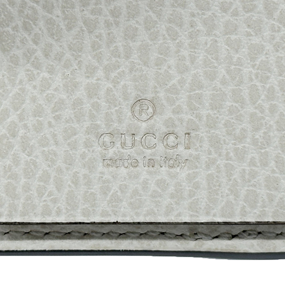 GUCCI グッチ キーケース プチマーモント GGスプリーム ホワイト ブラウン 456118 PVC レディース 【中古】