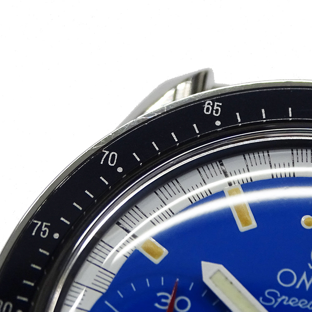 OMEGA オメガ スピードマスター レーシング ミハエル・シューマッハ 3510.80 メンズ 腕時計 自動巻き AT ステンレス SS ブルー 磨き済み 【中古】