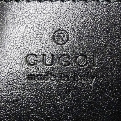 GUCCI グッチ スモール カメラバッグ ショルダーバッグ GGマーモント ブラック 447632 レザー レディース 【中古】