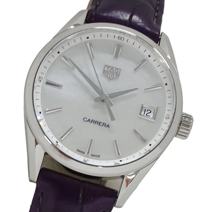 TAG Heuer タグホイヤー カレラ WBK1311 FC8261 レディース 腕時計 クオーツ QZ ステンレス SS レザー 磨き済み 【中古】