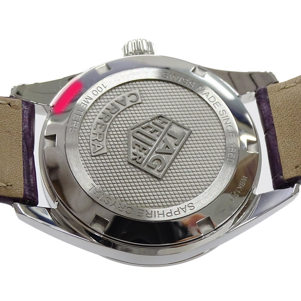 TAG Heuer タグホイヤー カレラ WBK1311 FC8261 レディース 腕時計 クオーツ QZ ステンレス SS レザー 磨き済み 【中古】