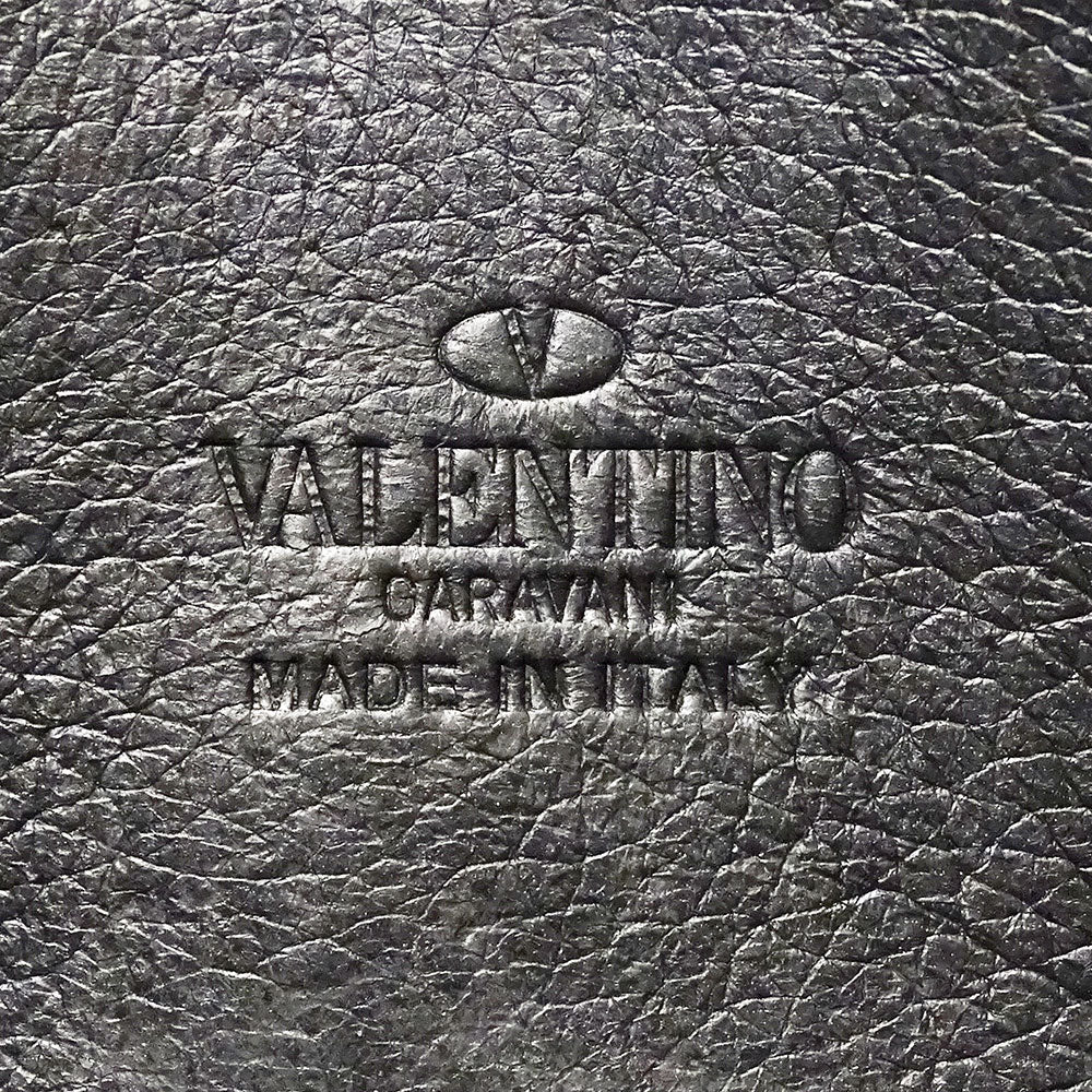Valentino Garavani ヴァレンティノ・ガラヴァーニ ショルダーバッグ ブラック レザー レディース 【中古】
