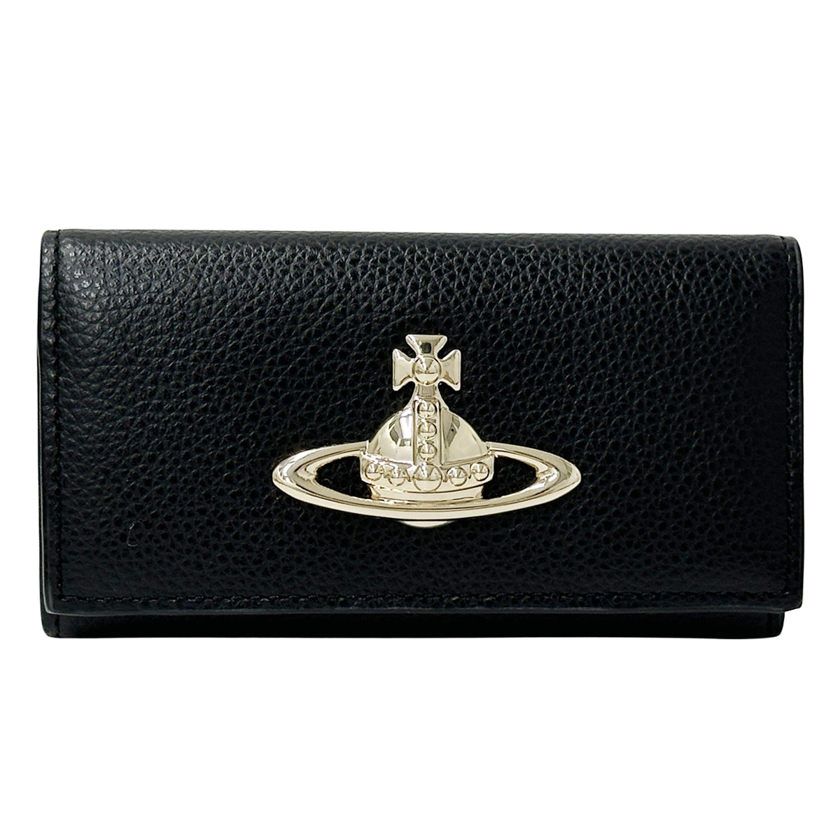 Vivienne Westwood ヴィヴィアン・ウエストウッド キーケース ブラック レザー レディース メンズ 【中古】