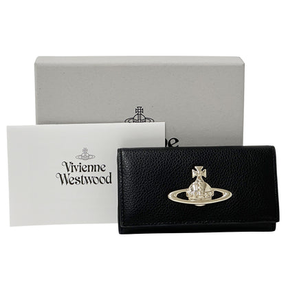 Vivienne Westwood ヴィヴィアン・ウエストウッド キーケース ブラック レザー レディース メンズ 【中古】
