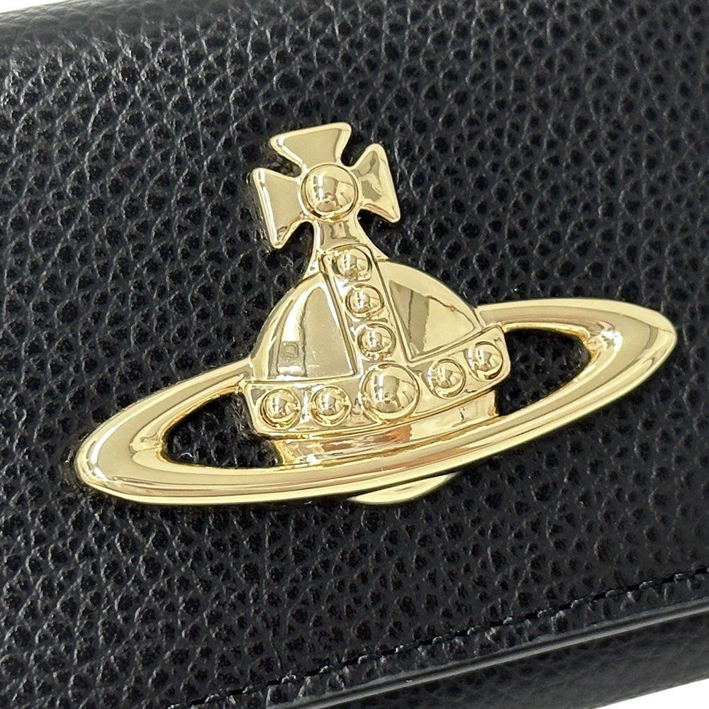 Vivienne Westwood ヴィヴィアン・ウエストウッド キーケース ブラック レザー レディース メンズ 【中古】