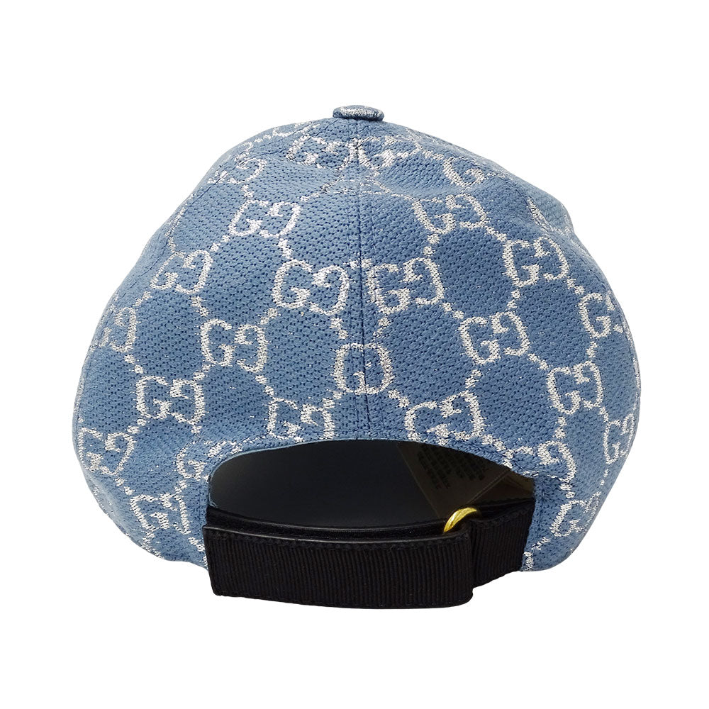 GUCCI グッチ ベースボールキャップ キャップ GGラメ ブルー 631953 ウール レディース 【中古】