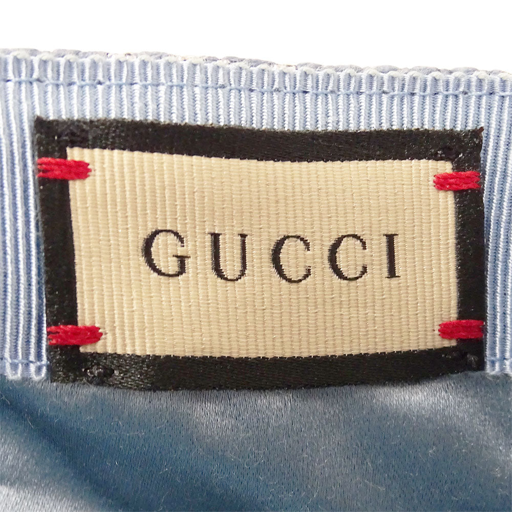 GUCCI グッチ ベースボールキャップ キャップ GGラメ ブルー 631953 ウール レディース 【中古】