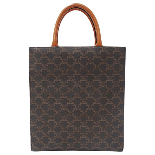 CELINE セリーヌ バーティカルカバ スモール 2wayバッグ トリオンフ ダークブラウン 191542 レディース 【中古】