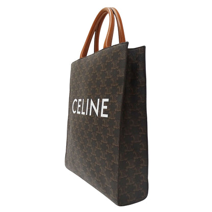 CELINE セリーヌ バーティカルカバ スモール 2wayバッグ トリオンフ ダークブラウン 191542 レディース 【中古】