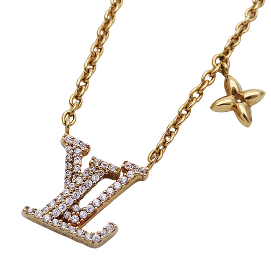 LOUIS VUITTON ルイ・ヴィトン ネックレス・LVアイコニック ネックレス GP ゴールド レディース M00596 【中古】