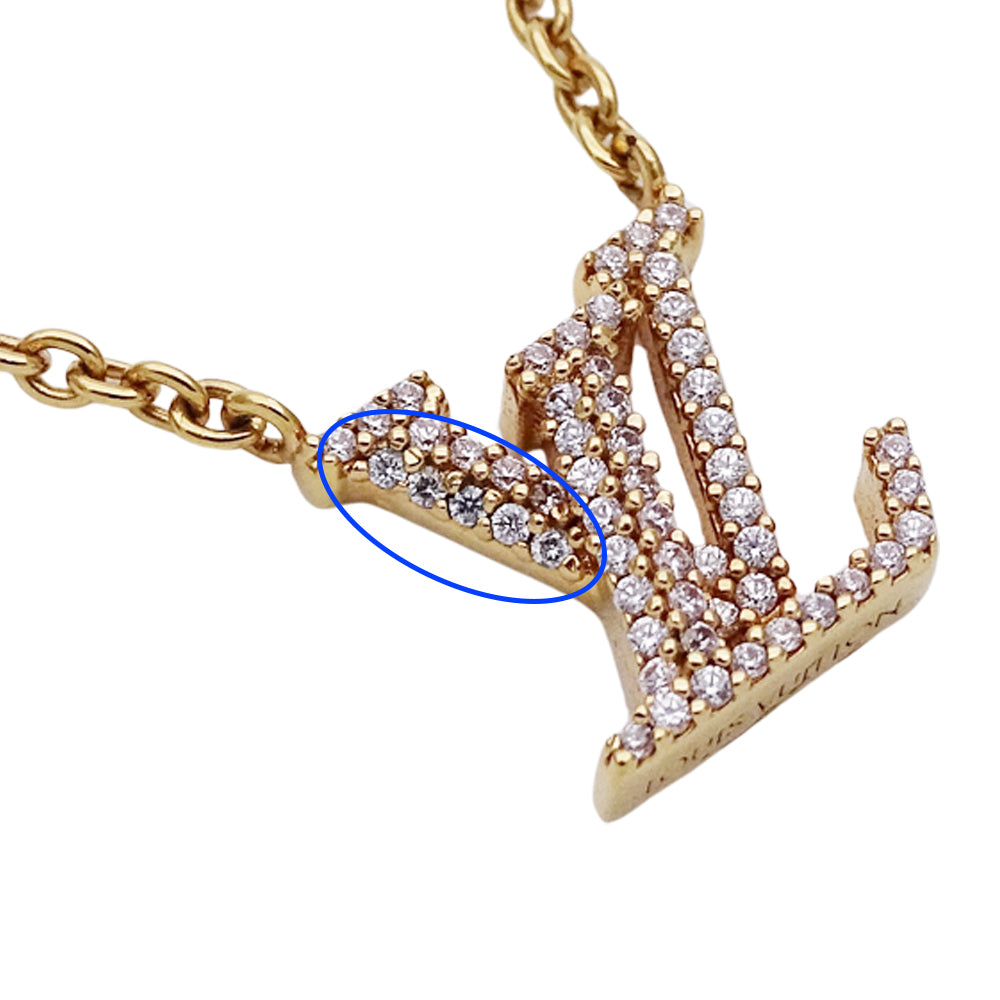 LOUIS VUITTON ルイ・ヴィトン ネックレス・LVアイコニック ネックレス GP ゴールド レディース M00596 【中古】