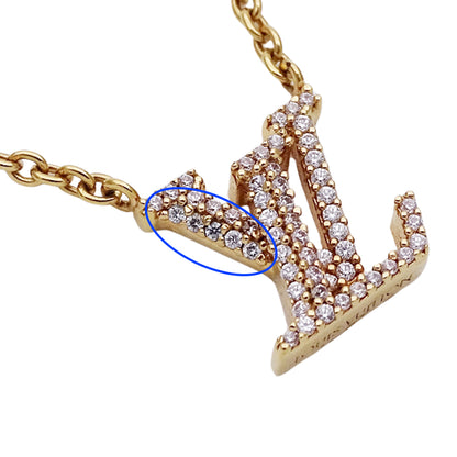 LOUIS VUITTON ルイ・ヴィトン ネックレス・LVアイコニック ネックレス GP ゴールド レディース M00596 【中古】