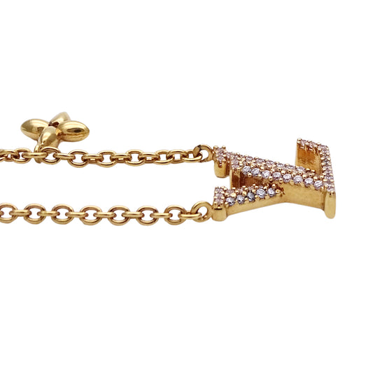 LOUIS VUITTON ルイ・ヴィトン ネックレス・LVアイコニック ネックレス GP ゴールド レディース M00596 【中古】
