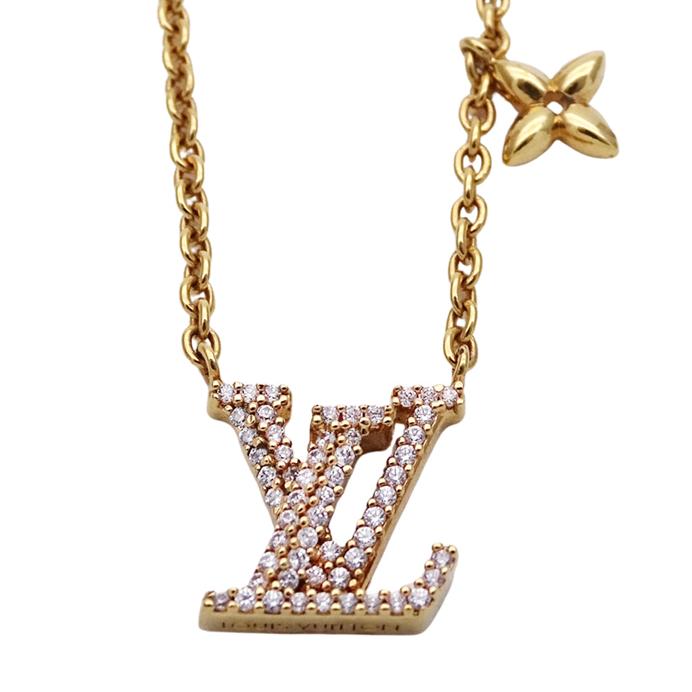 LOUIS VUITTON ルイ・ヴィトン ネックレス・LVアイコニック ネックレス GP ゴールド レディース M00596 【中古】