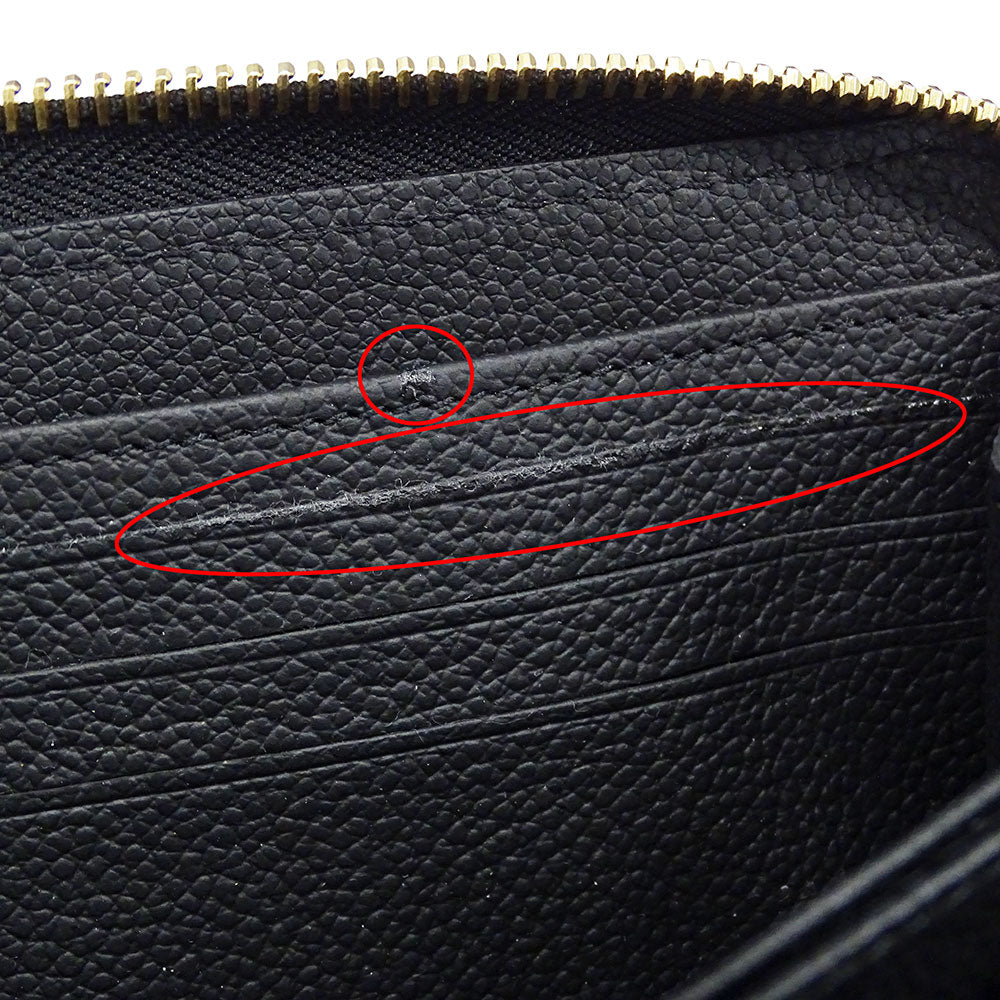 LOUIS VUITTON ルイ・ヴィトン ジッピー ウォレット 長財布 モノグラム アンプラント ノワール M61864 モノグラムアンプラント レディース 【中古】