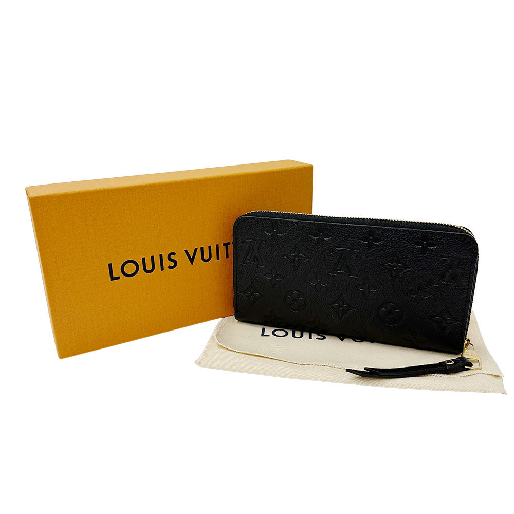 LOUIS VUITTON ルイ・ヴィトン ジッピー ウォレット 長財布 モノグラム アンプラント ノワール M61864 モノグラムアンプラント レディース 【中古】