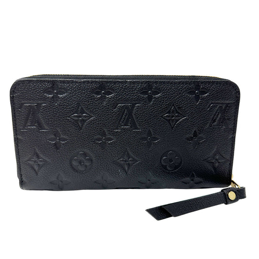 LOUIS VUITTON ルイ・ヴィトン ジッピー ウォレット 長財布 モノグラム アンプラント ノワール M61864 モノグラムアンプラント レディース 【中古】