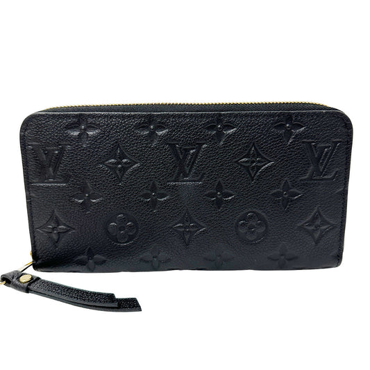 LOUIS VUITTON ルイ・ヴィトン ジッピー ウォレット 長財布 モノグラム アンプラント ノワール M61864 モノグラムアンプラント レディース 【中古】