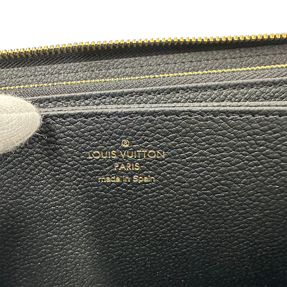 LOUIS VUITTON ルイ・ヴィトン ジッピー ウォレット 長財布 モノグラム アンプラント ノワール M61864 モノグラムアンプラント レディース 【中古】