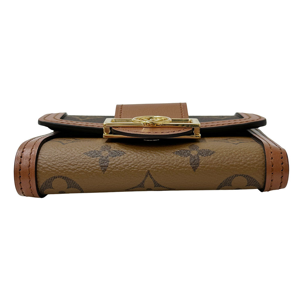 LOUIS VUITTON ルイ・ヴィトン ポルトフォイユ ドーフィーヌコンパクト 三つ折り財布 モノグラム リバース モノグラムリバース M68725 モノグラムキャンバス レディース 【中古】