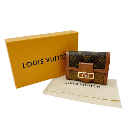 LOUIS VUITTON ルイ・ヴィトン ポルトフォイユ ドーフィーヌコンパクト 三つ折り財布 モノグラム リバース モノグラムリバース M68725 モノグラムキャンバス レディース 【中古】
