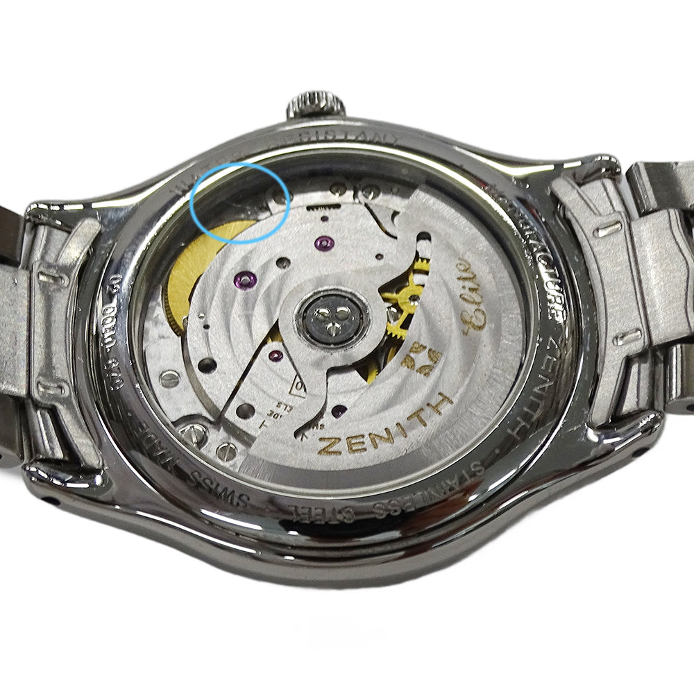 ZENITH ゼニス エリート 02.0040.670 メンズ 腕時計 自動巻き AT ステンレス SS 磨き済み 【中古】