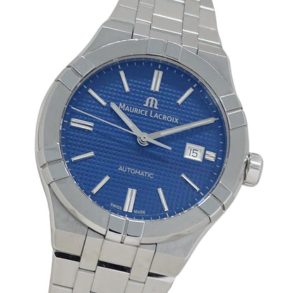 Maurice Lacroix モーリスラクロア アイコン ICON AI6008 メンズ 腕時計 自動巻き AT ステンレス SS ブルー 磨き済み 【中古】
