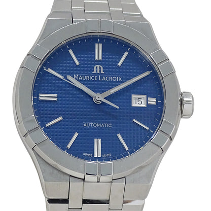 Maurice Lacroix モーリスラクロア アイコン ICON AI6008 メンズ 腕時計 自動巻き AT ステンレス SS ブルー 磨き済み 【中古】