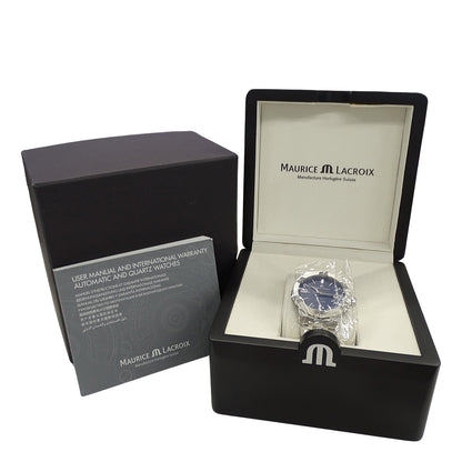 Maurice Lacroix モーリスラクロア アイコン ICON AI6008 メンズ 腕時計 自動巻き AT ステンレス SS ブルー 磨き済み 【中古】