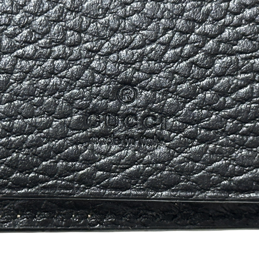 GUCCI グッチ プチマーモント キーケース GGスプリーム ブラック ブラウン 456118 レザー レディース メンズ 【中古】