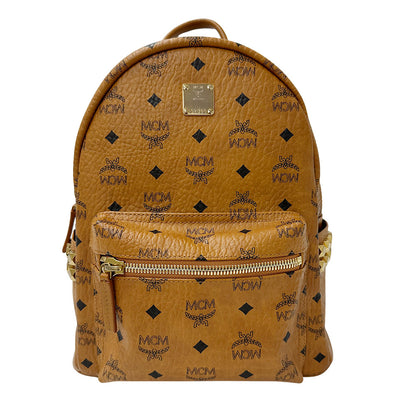 エム・シー・エム MCM ヴィセトス スモール リュック コニャック PVC レディース メンズ 【中古】