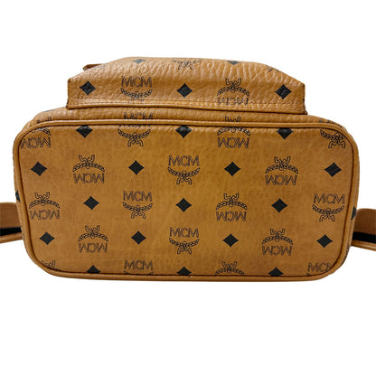 エム・シー・エム MCM ヴィセトス スモール リュック コニャック PVC レディース メンズ 【中古】