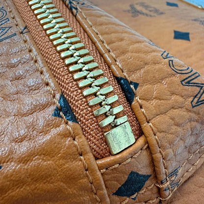 エム・シー・エム MCM ヴィセトス スモール リュック コニャック PVC レディース メンズ 【中古】