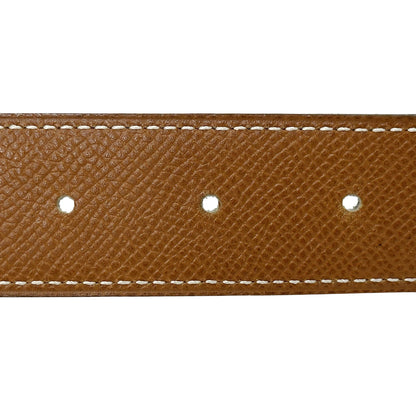 HERMES エルメス ベルト コンスタンス ブラウン ブルー ヴォーエプソン レディース 【中古】