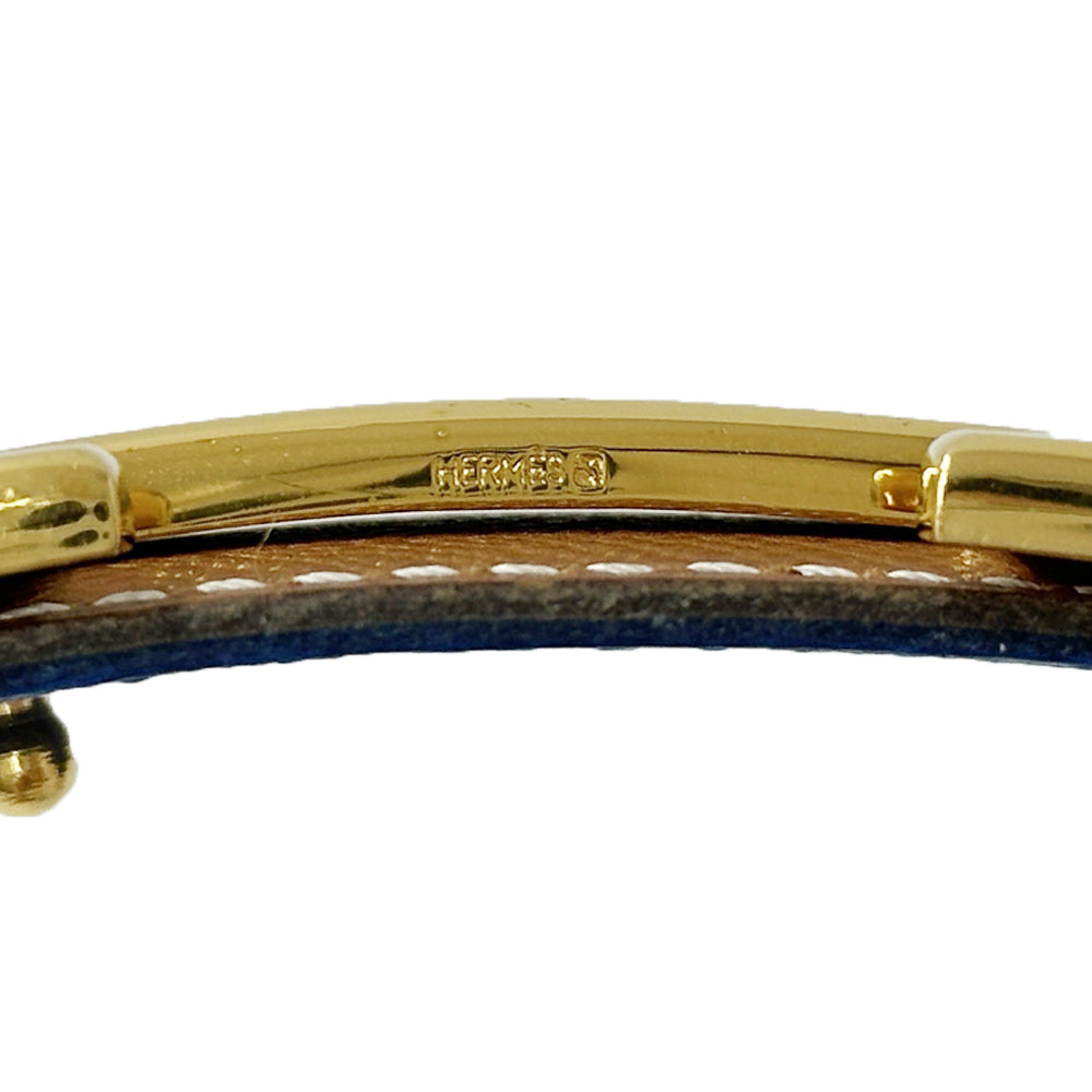HERMES エルメス ベルト コンスタンス ブラウン ブルー ヴォーエプソン レディース 【中古】