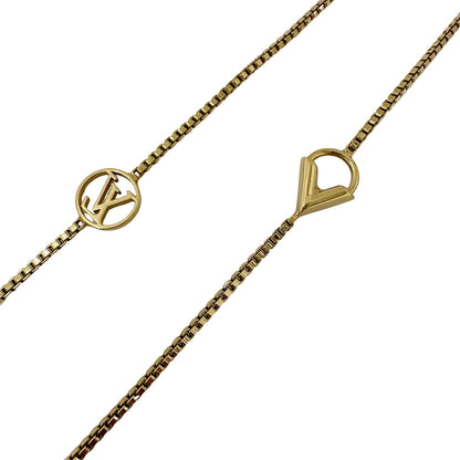 LOUIS VUITTON ルイ・ヴィトン ミニエセンシャルV ロングネックレス ネックレス GP ゴールド レディース M68152 【中古】