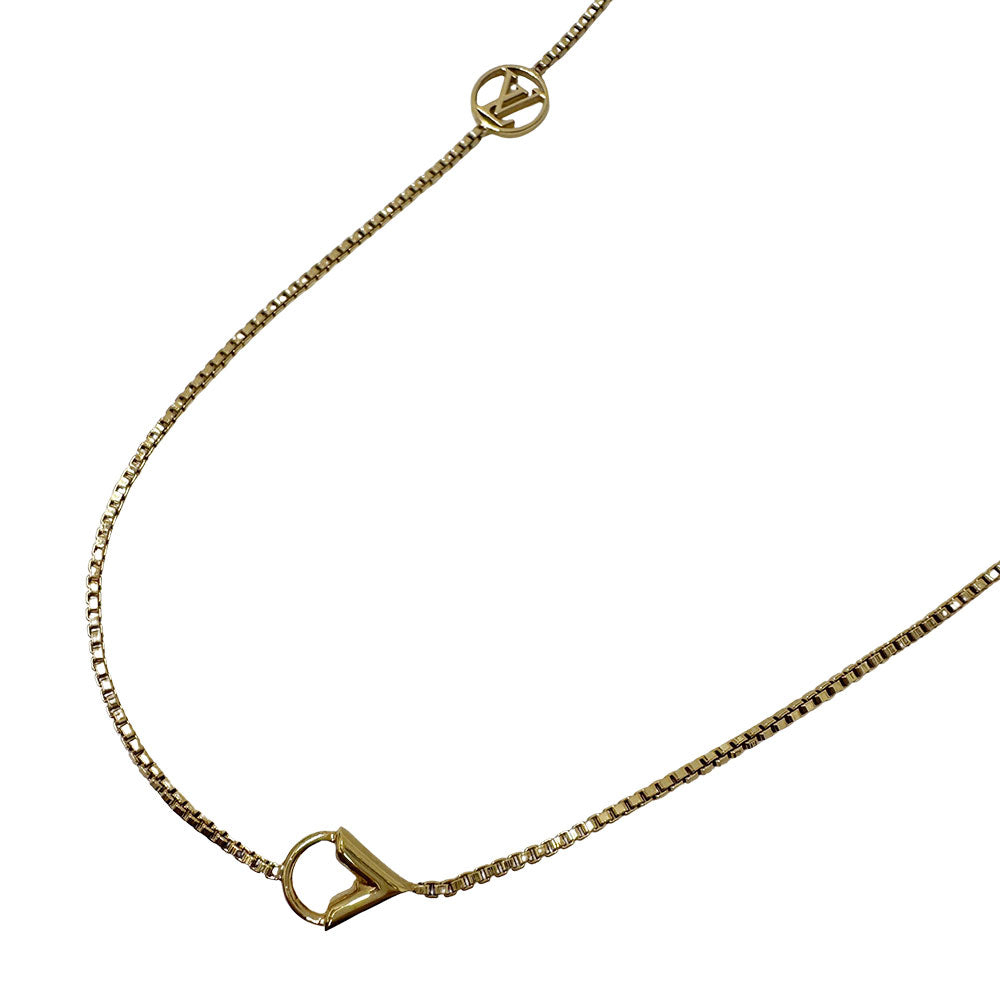 LOUIS VUITTON ルイ・ヴィトン ミニエセンシャルV ロングネックレス ネックレス GP ゴールド レディース M68152 【中古】