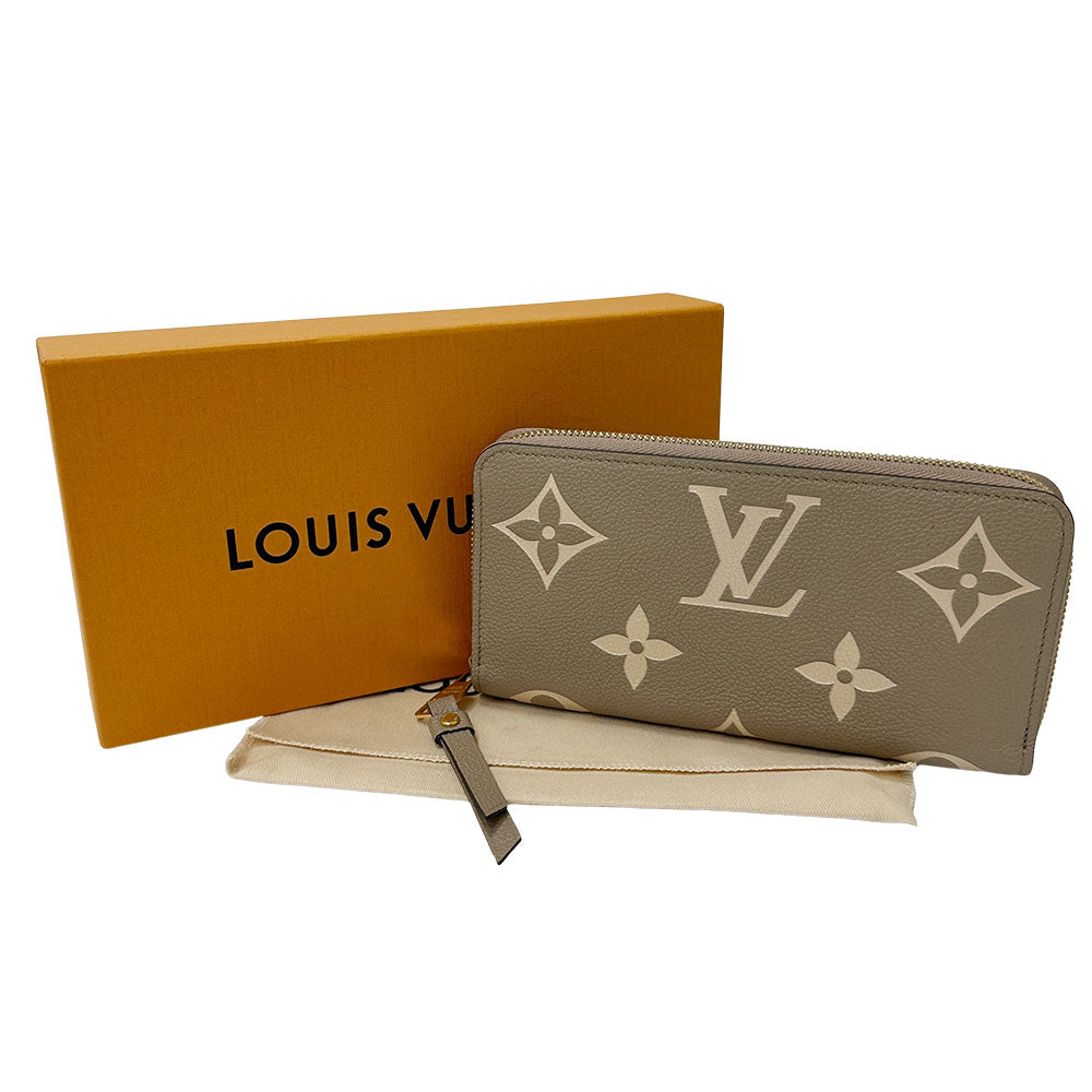 LOUIS VUITTON ルイ・ヴィトン ジッピー・ウォレット 長財布 バイカラー モノグラム アンプラント トゥルトレール クレーム M69794 モノグラムアンプラント レディース メンズ 【中古】