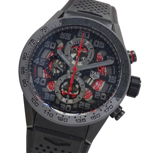 TAG Heuer タグホイヤー カレラ CAR201D FT6087 メンズ 腕時計 キャリバー ホイヤー01 TOKYOエディション 自動巻き AT セラミック ラバー 【中古】