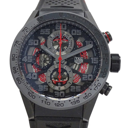 TAG Heuer タグホイヤー カレラ CAR201D FT6087 メンズ 腕時計 キャリバー ホイヤー01 TOKYOエディション 自動巻き AT セラミック ラバー 【中古】