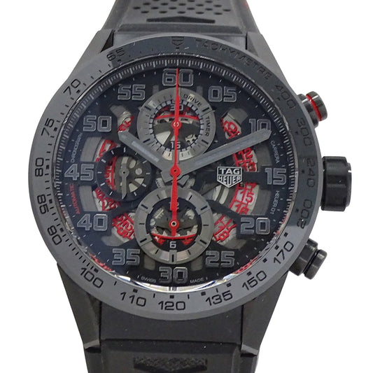 TAG Heuer タグホイヤー カレラ CAR201D FT6087 メンズ 腕時計 キャリバー ホイヤー01 TOKYOエディション 自動巻き AT セラミック ラバー 【中古】