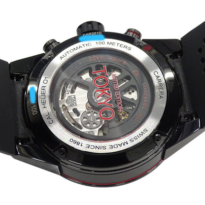 TAG Heuer タグホイヤー カレラ CAR201D FT6087 メンズ 腕時計 キャリバー ホイヤー01 TOKYOエディション 自動巻き AT セラミック ラバー 【中古】