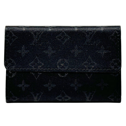 LOUIS VUITTON ルイ・ヴィトン ポルトモネ・サテン コインケース モノグラム サテン ノワール M92137 モノグラムサテン レディース メンズ 【中古】